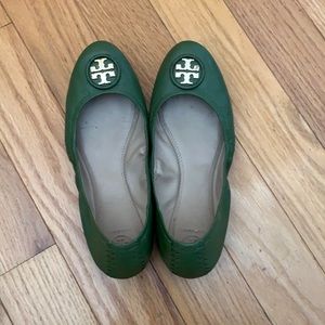 Tory Burch Green Flats